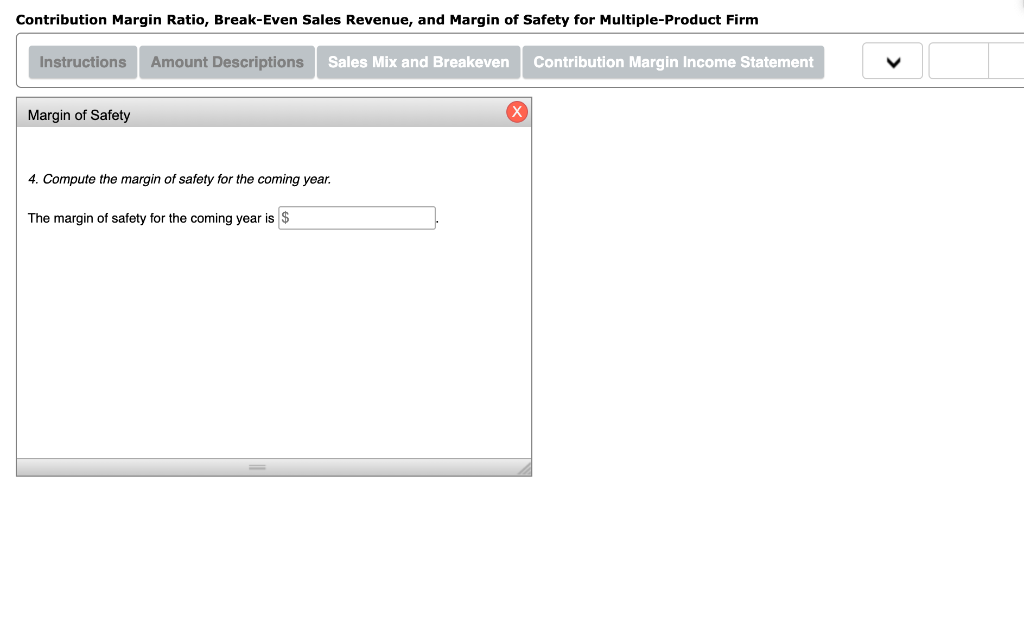 Contribution Margin Ratio Break Even Sales Revenue And Margin Of Safety For Multiple Product Firm 3