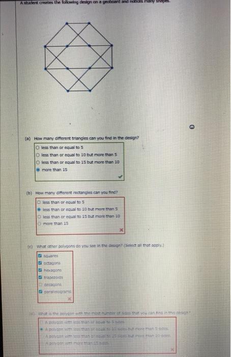 A Student Creates The Following Design On A Geoboard And Notices A How Many Different Triangles Can You Find In The De 1