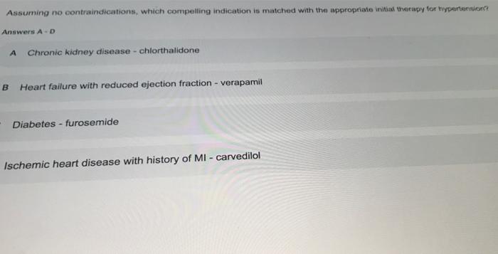 Ps Is A 65 Y O Black Female With Hypertension And Dyslipidemia Presenting For A One Month Fow Up Biod V Vary Mmhg She I 2