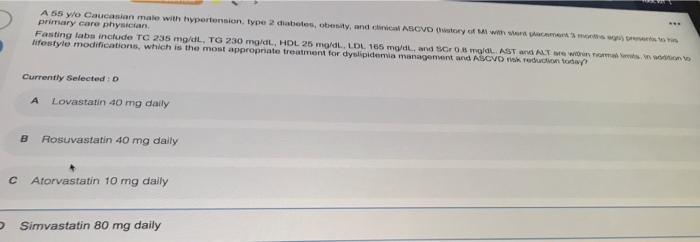 A 55 Y O Caucasian Male With Hypertension Type 2 Diabetes Obesity And Chal Abcvo Mory Of What We Primary Care Physican 1