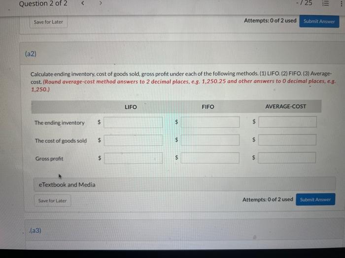 Question 1 Of 2 May 1 2 Sunland Hardware Store Completed The Following Merchandising Transactions In The Month Of May A 16