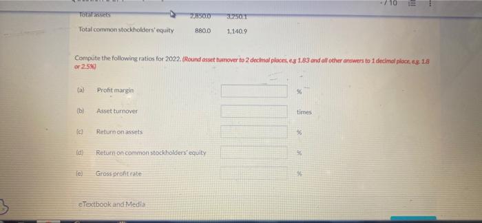 View Policies Current Attempt In Progress Selected Hypothetical Comparative Statement Data For The Giant Bookseller Barn 2