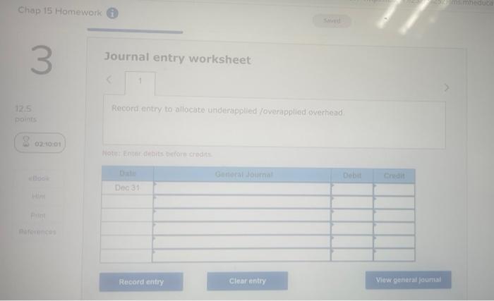3 At The Beginning Of The Year Custom Mfg Established Its Predetermined Overhead Rote By Using The Following Cost Predi 4