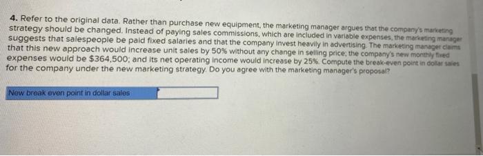 Frieden Company S Contribution Format Income Statement For The Most Recent Month Is Given Below Sales 45 Eee Units Va 5
