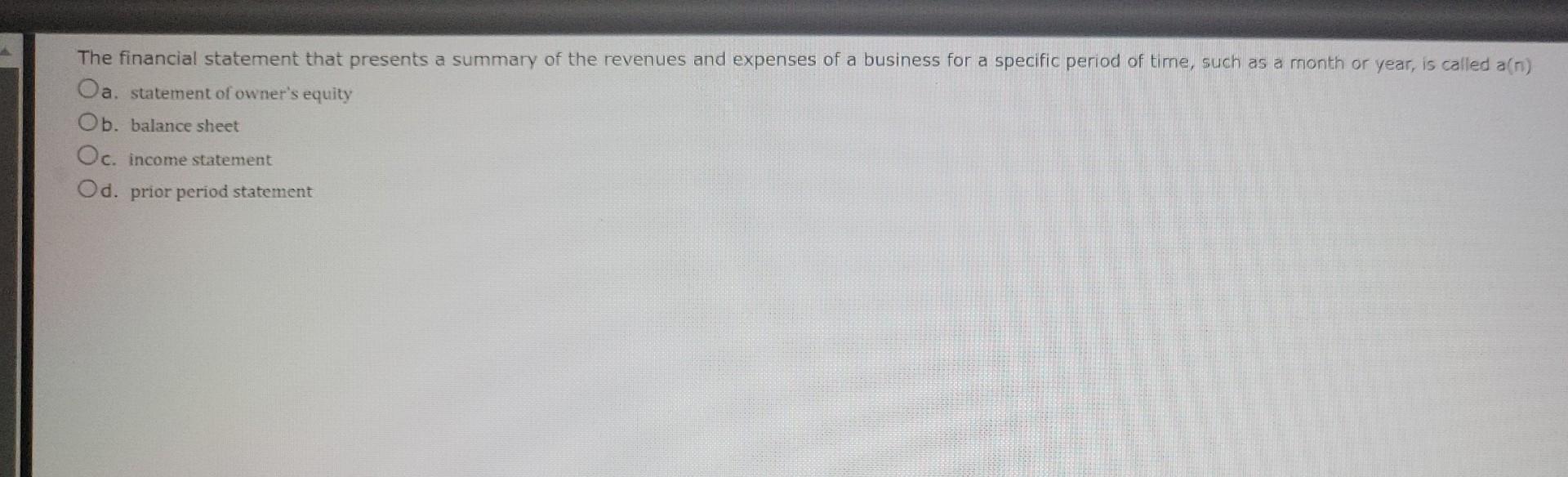 Owner S Withdrawals Oa Increase Cash Ob Increase Expenses Oc Decrease Expenses Od Decrease Owner S Equity Which Of 6