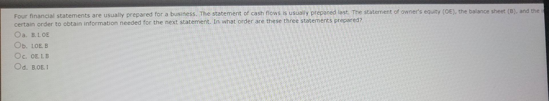 Owner S Withdrawals Oa Increase Cash Ob Increase Expenses Oc Decrease Expenses Od Decrease Owner S Equity Which Of 7