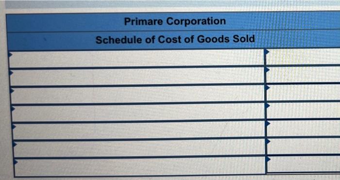 Primare Corporation Has Provided The Following Data Concerning Last Month S Manufacturing Operations Purchases Of Raw M 4