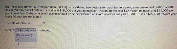 The Texas Department Of Transportation Txdot Is Considering Two Designs For Crash Barriers Along A Reconstructed Porti 1