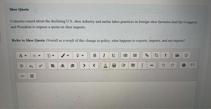 Shoe Quota Concerns Raised About The Declining U S Shoe Industry And Unfair Labor Practices In Foreign Shoe Factories L 1