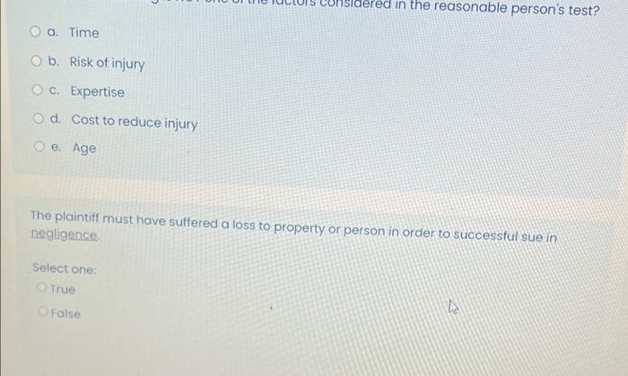 Which Of The Following Statements Is False About The Duty Of Care Oa A Duty Of Care Has Been Established Between Docto 3
