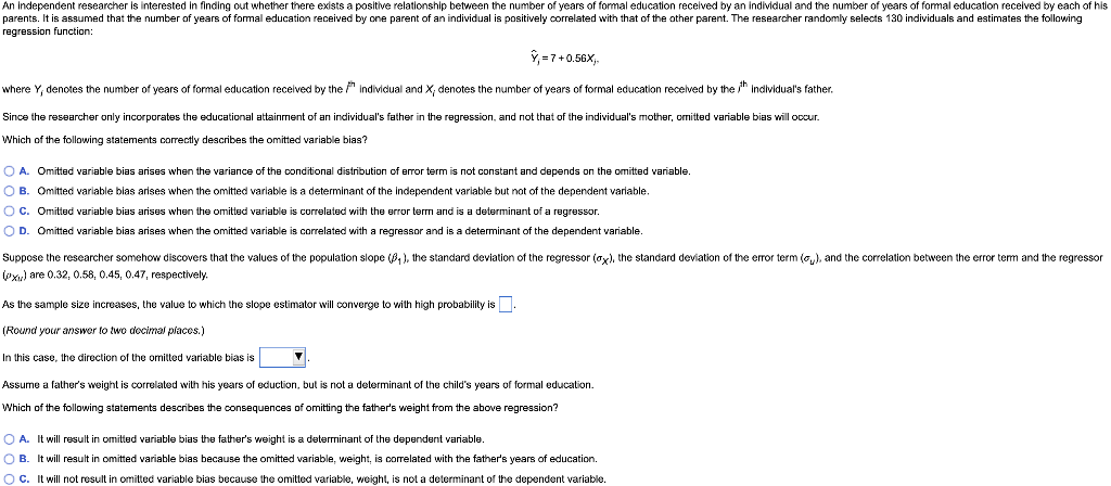 An Independent Researcher Is Interested In Finding Out Whether There Exists A Positive Relationship Between The Number O 1