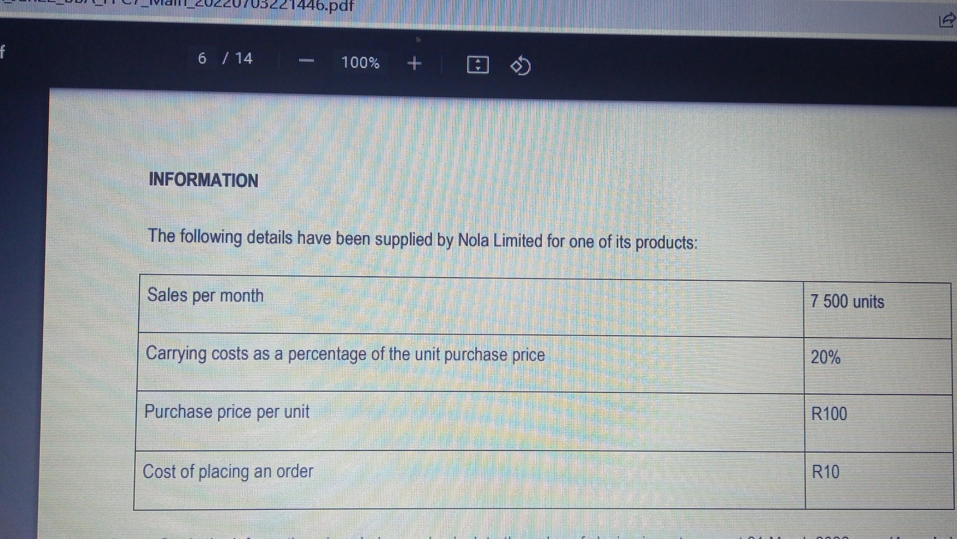2 3 2 4 Cost Of Goods Sold Sales Value Of The Goods Sold Use The Information Provided Below To Determine The Cost As A 2