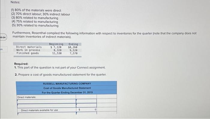 3 Nts 01 39 36 Ebook Margaret Rosenthal Accountant For Russell Manufacturing Company Prepared The Following Income Sta 2