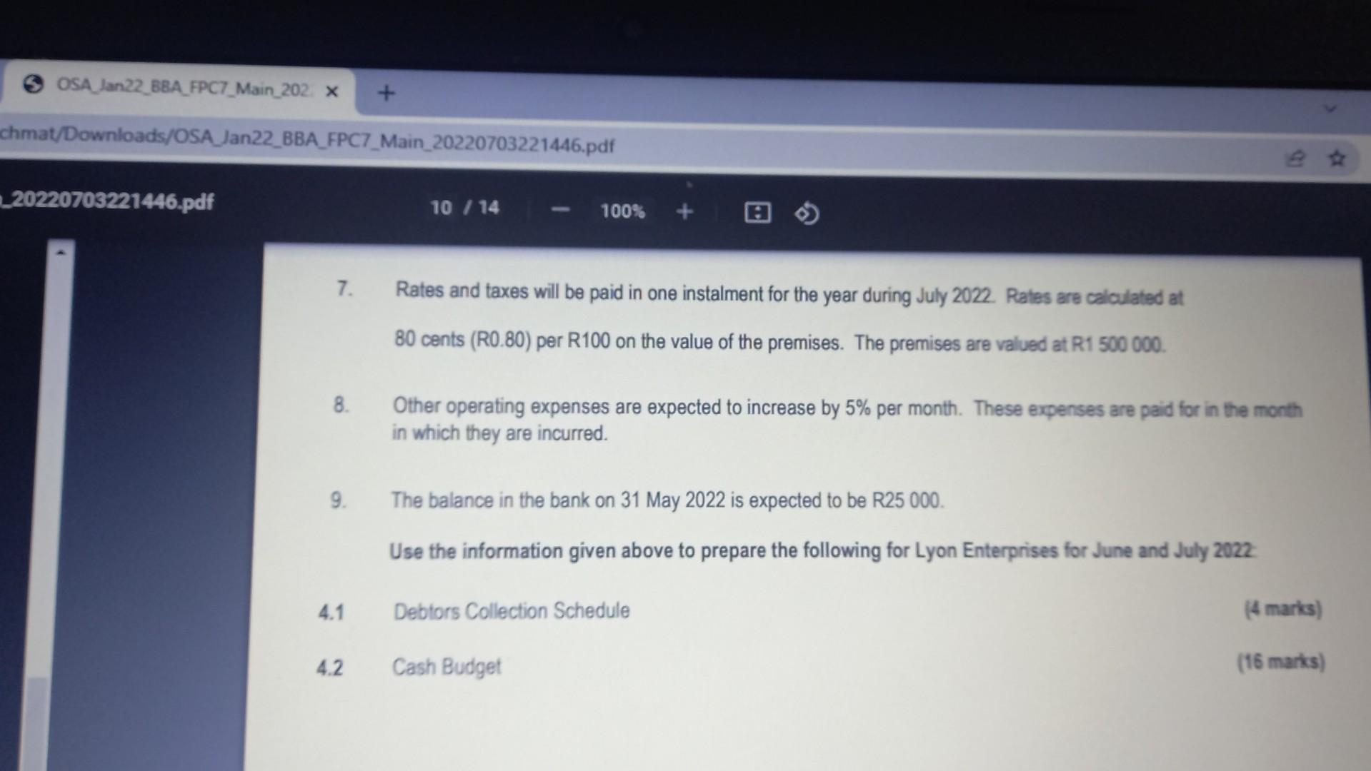 Hi Question 4 Read The Below Information And Answer The Following Questions Information Extract Of The Statement Of Comp 3