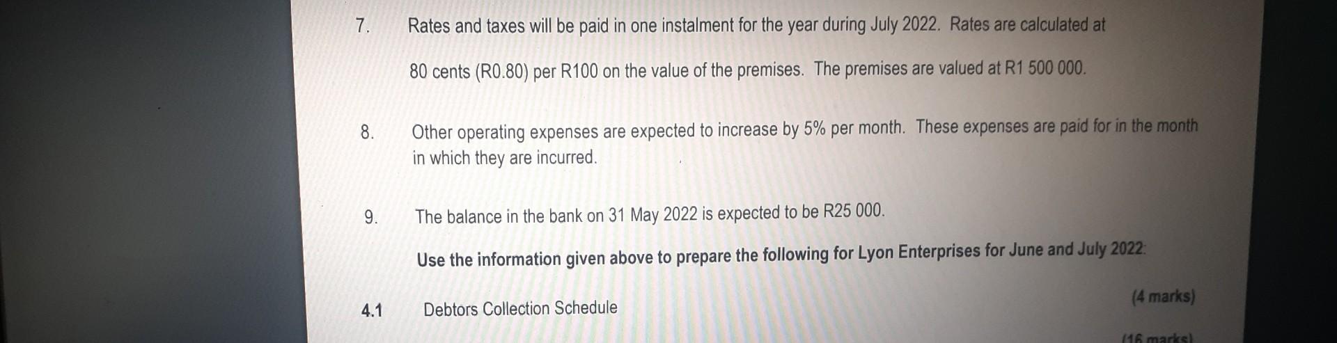 Question 4 Read The Below Information And Answer The Following Questions Information Extract Of The Statement Of Compreh 3