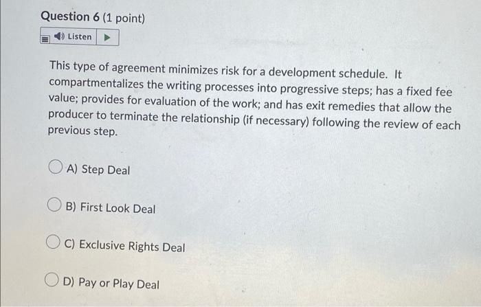 Question 4 1 Point 4 Listen Which Of The Following Are Alternative Dispute Resolutions Select 2 Correct Answer S A 3