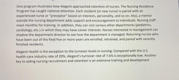 Case Alegent Health Alegent Health Based In Omaha Nebraska Is A Non Profit Health Care System Composed Of Seven Hosp 2