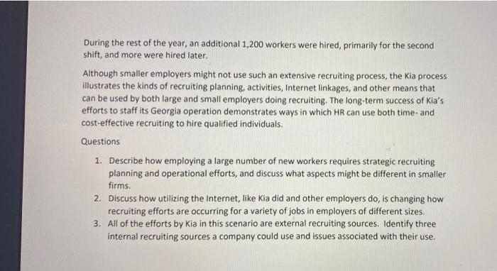 Case Recruiting At Kia As Economic Conditions Became More Demanding For Some Employers Other Firms Continued To Recrui 3