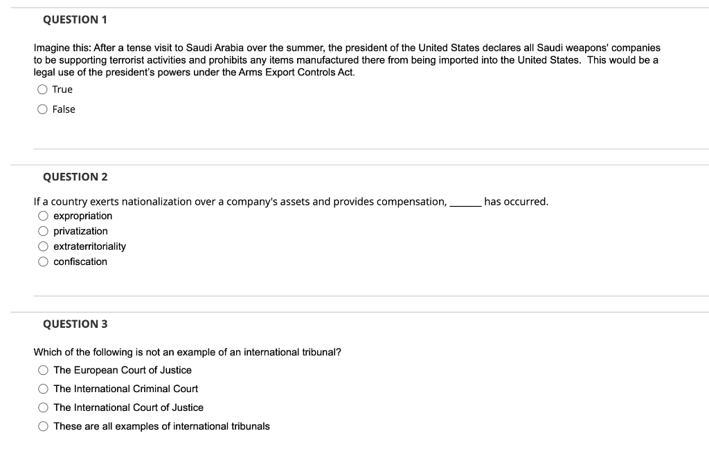 Question 1 Imagine This After A Tense Visit To Saudi Arabia Over The Summer The President Of The United States Declare 1