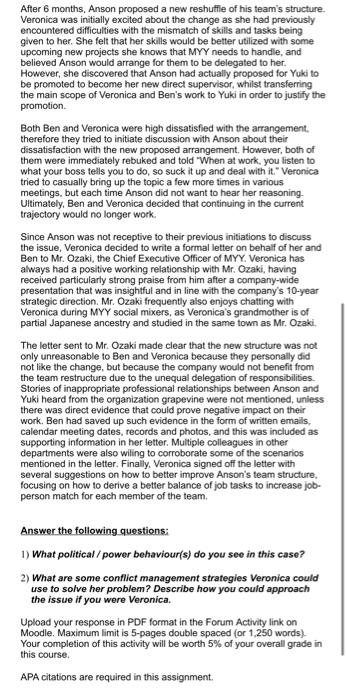 Consider The Below Scenario Veronica Has Been Working At Myy Limited For The Past 3 Years With Positive Feedback And Ap 2