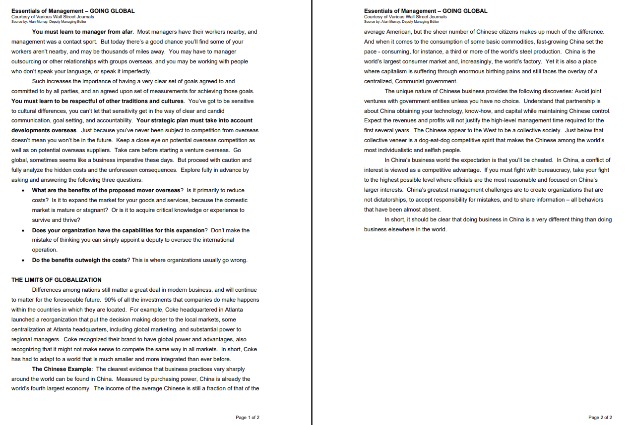 What Did You Think About And Visualize While Participating In The Journal As It Pertained To The Global Journal And Or T 1