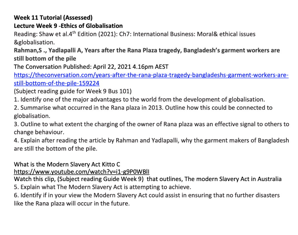 Principle Of Responsible Business Please Answer All Questions Thank You In Advance 1
