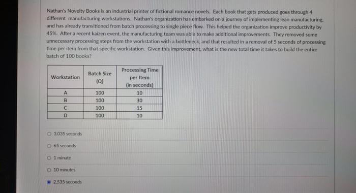 Nathan S Novelty Books Is An Industrial Printer Of Fictional Romance Novels Each Book That Gets Produced Goes Through 4 1