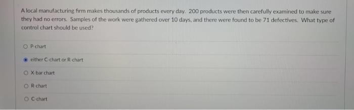 A Local Manufacturing Firm Makes Thousands Of Products Every Day 200 Products Were Then Carefully Examined To Make Sure 1