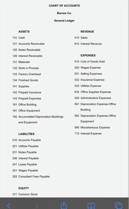 Barnes Company Uses A Job Order Cost System The Following Data Summarize The Operations Related To Production For Octob 2