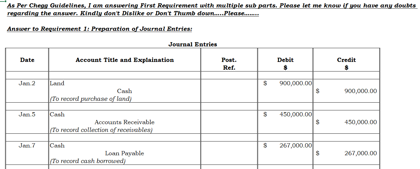 Enter Name Corporation Opened The Year 20x6 With The Following Trial Balance Information Cash Accounts Receivable Land 2