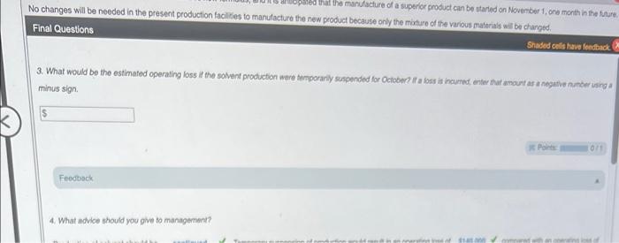 Instructions The Demand For Solvent One Of Numerous Products Manufactured By Logan Industries Inc Has Dropped Sharply 10