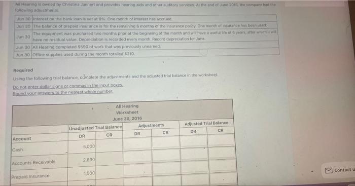 Account Cash Accounts Receivable Prepaid Insurance Office Supplies Equipment Accumulated Depreciation Accounts Payable I 3