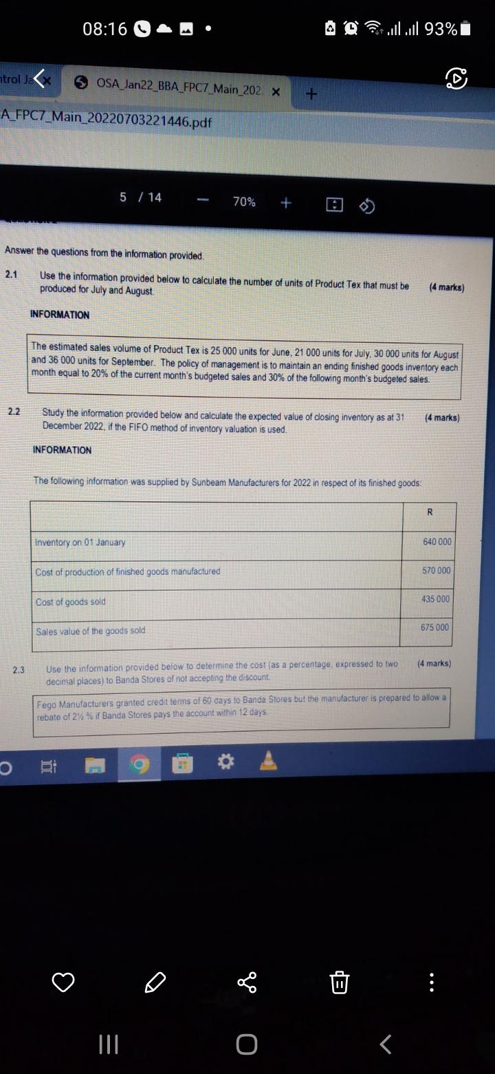 Ntrol Ja A Fpc7 Main 20220703221446 Pdf 2 1 2 2 2 3 08 16 Sosa Jan22 Bba Fpc7 Main 202 X Answer The Questions From The I 1