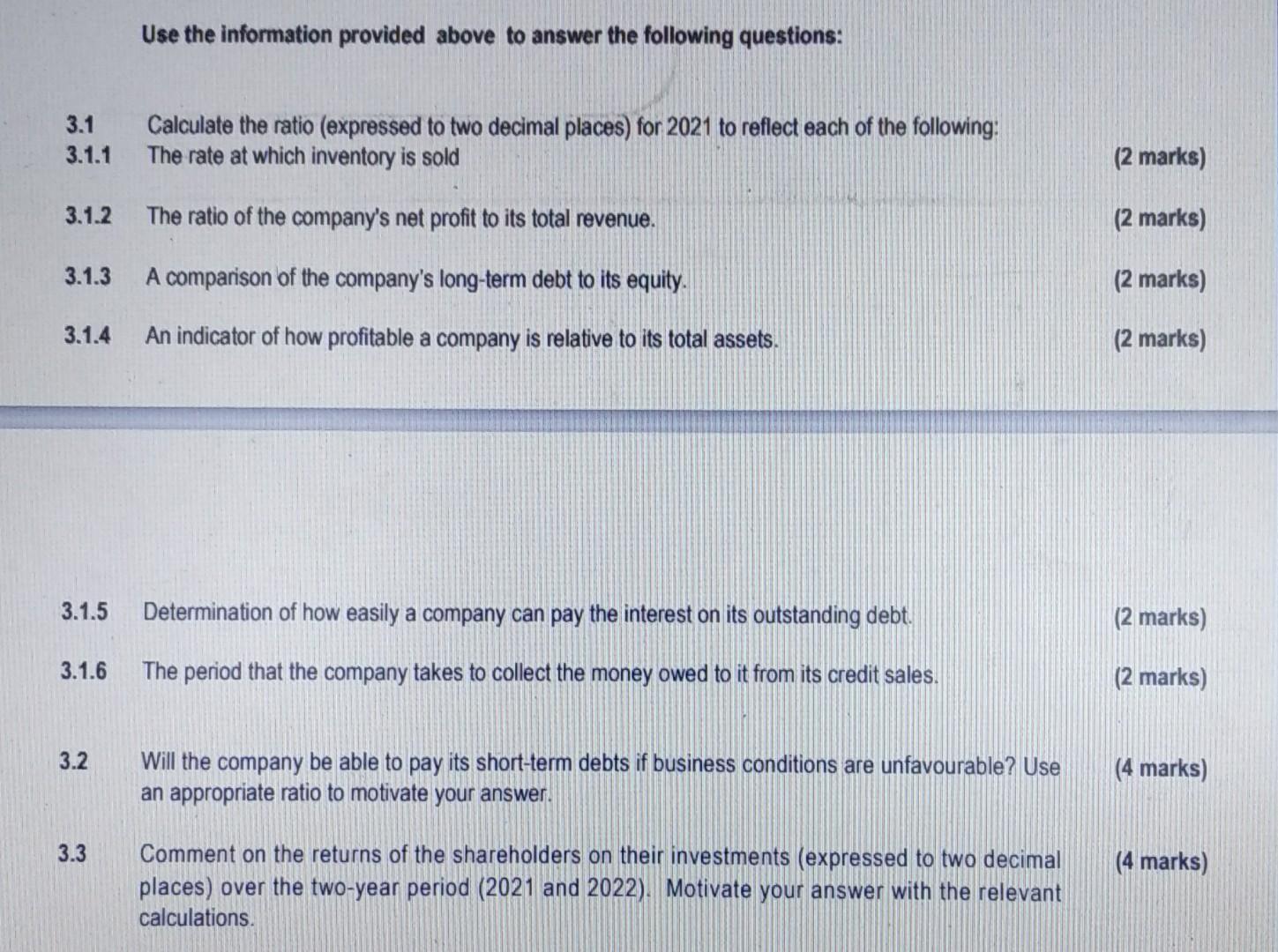 Information The Extracts Of The Financial Statements Of Disney Limited For 2020 And 2021 Are Provided Below Disney Limi 3