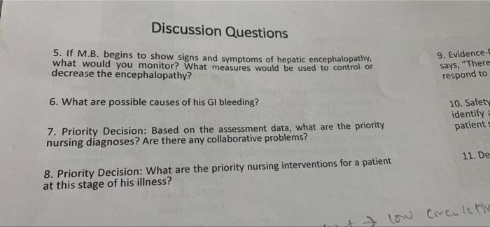 Case Study Oooo Subjective M B A 58 Yr Old Male Rancher Who Lives In Rural Wyoming Is Admitted With A Diagnosis Of Ci 3