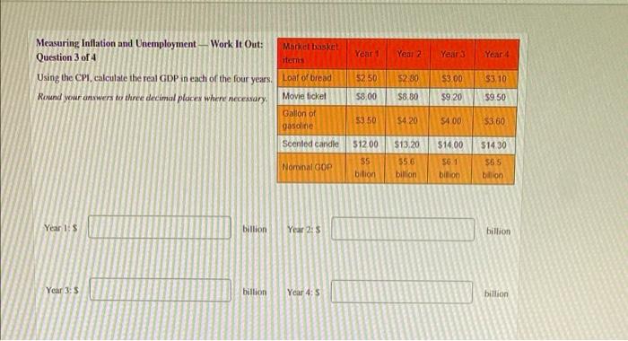Measuring Inflation And Unemployment Work It Out Question 1 Of 4 Suppose The Country Of Snowland Uses The Following Mar 2
