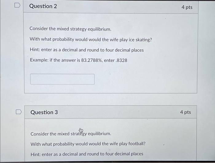 Use The Following For The Next 8 Questions Assume A Husband And Wife Are Deciding What To Watch On Tv On A Friday Night 3