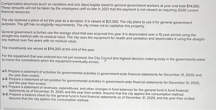 The Following Information Pertains To The City Of Williamson For 2020 Its First Year Of Legal Existence For Convenienc 2