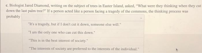 Public Goods End Of Chapter Problem The Massive Stone Faces That Pepper Easter Island Puzzled People For Centuries Wha 4