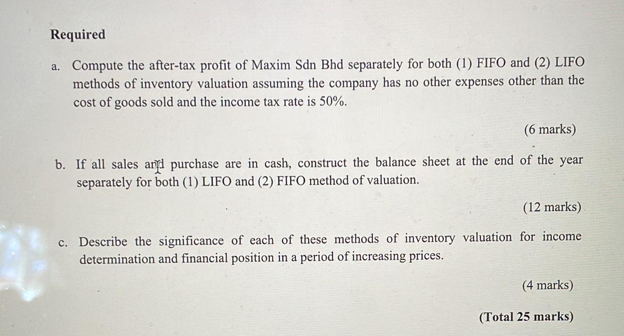2 Maxim Sdn Bhd Purchases Its Merchandise At Current Market Costs And Resells The Product At A Reasonable Promargin It 2