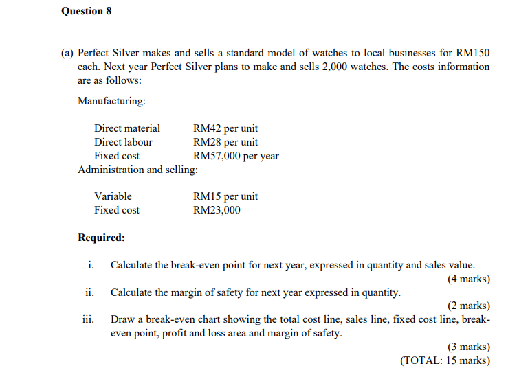 Break Even Analysis 1