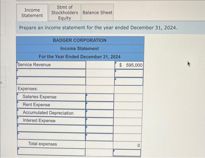 The December 31 2024 Adjusted Trial Balance For Badger Corporation Is Presented Below Credit Debit 30 000 245 000 7 2