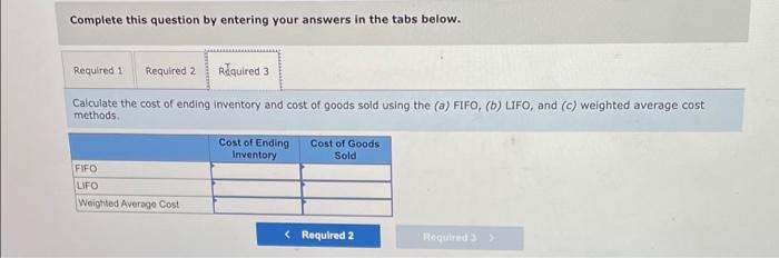 5 E7 7 Static Calculating Cost Of Ending Inventory And Cost Of Goods Sold Under Periodic Fifo Lifo And Weighted Aver 3