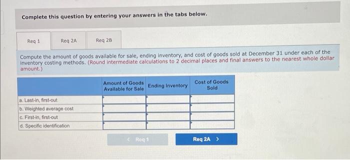 Chapter 7 Homework 7 Pa7 1 Algo Analyzing The Effects Of Four Alternative Inventory Methods In A Periodic Inventory Sy 2