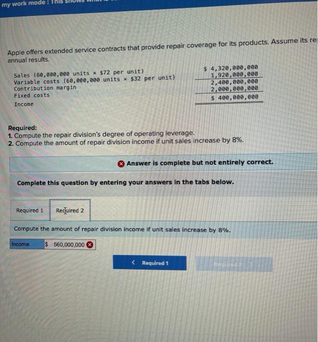 My Work Mode Apple Offers Extended Service Contracts That Provide Repair Coverage For Its Products Assume Its Re Annua 1