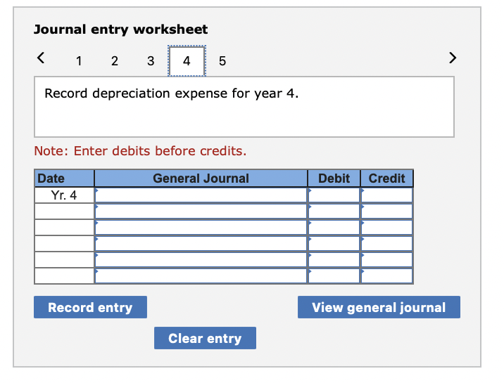 Required Information Exercise 8 9 A Computing And Recording Straight Line Versus Double Declining Balance Depreciation L 5