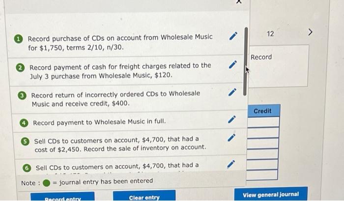 Required Information The Following Information Applies To The Questions Displayed Below At The Beginning Of July Cd 2