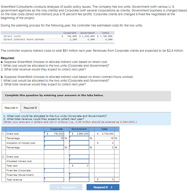 Greenfield Consultants Conducts Analyses Of Public Policy Issues The Company Has Two Units Government With Various U 1