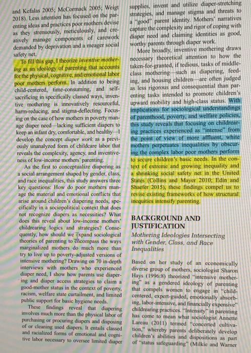 Find 3 Sub Points That The Author Makes To Support The Main Argument A B What Type Of Research Methods Is The Author 3