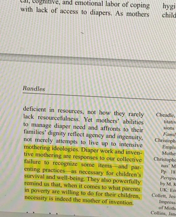 Find 3 Sub Points That The Author Makes To Support The Main Argument A B What Type Of Research Methods Is The Author 8